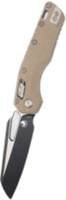 Microtech MSI Black SE STD Fluted G-10 3.88in Folding Knife Tan - Microtech