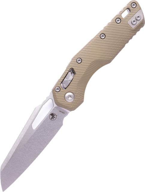 Microtech MSI Fluted G-10 STW STD 3.88in Folding Knife Od Green - Microtech