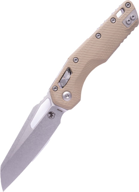 Microtech MSI Fluted G-10 STW STD 3.88in Folding Knife Tan