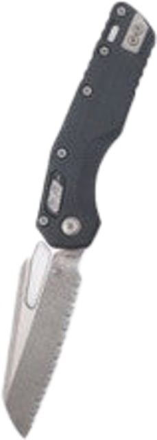 Microtech MSI S/E Apocalyptic Full Serrate Fluted G-10 3.88in Folding Knife Black - Microtech