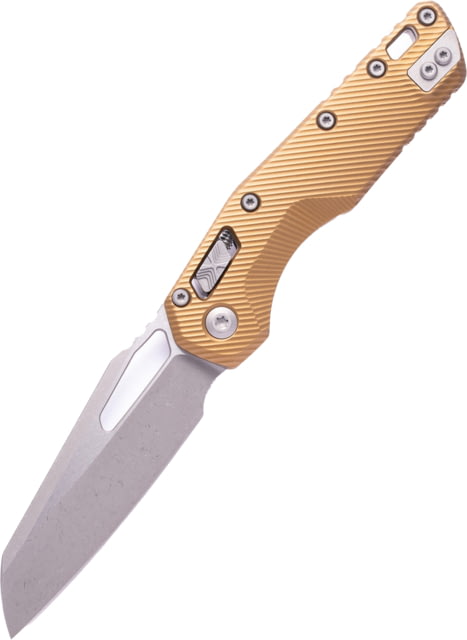 Microtech MSI S/E Apocalyptic Standard Fluted Aluminium 3.88in Folding Knife Tan - Microtech