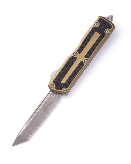 Microtech Scarab II Gen III AP STW F/S 3.95in Automatic Folding Knife Double-Action OTF OD Green - Microtech Knives