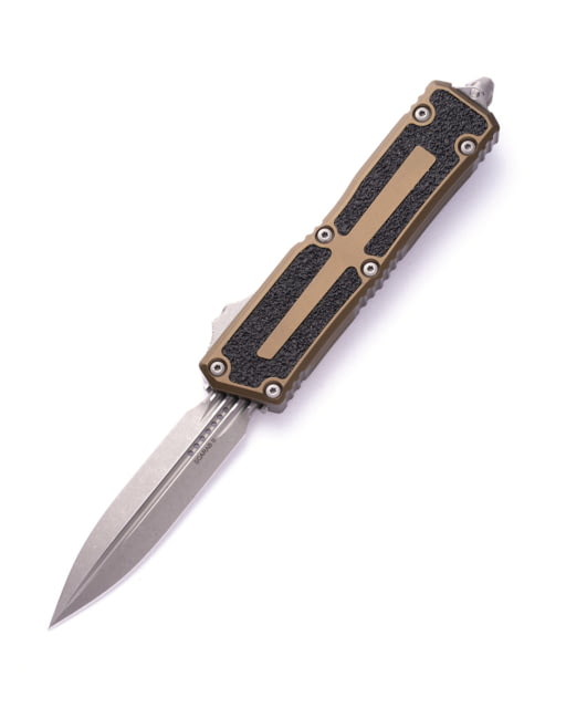 Microtech Scarab II Gen III D/E Apocalyptic Standard 3.95in Automatic Folding Knife Double-Action OTF OD Green