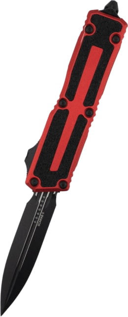 Microtech Scarab II Gen III D/E Black Standard 3.95in Folding Knife Red - Microtech