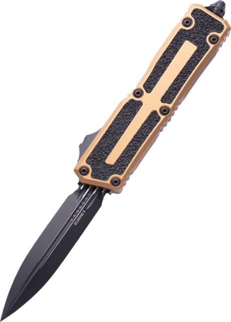 Microtech Scarab II Gen III D/E Black Standard 3.95in Folding Knife Tan - Microtech