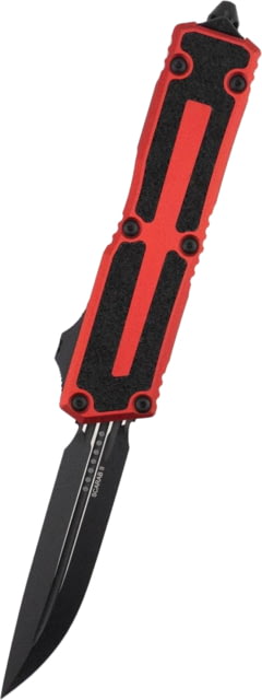 Microtech Scarab II Gen III D/E-S Standard 3.95in Folding Knife Black Red - Microtech