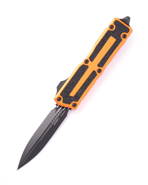 Microtech Scarab II Gen III D/E Standard 3.95in Automatic Folding Knife Double-Action OTF Orange/Black - Microtech