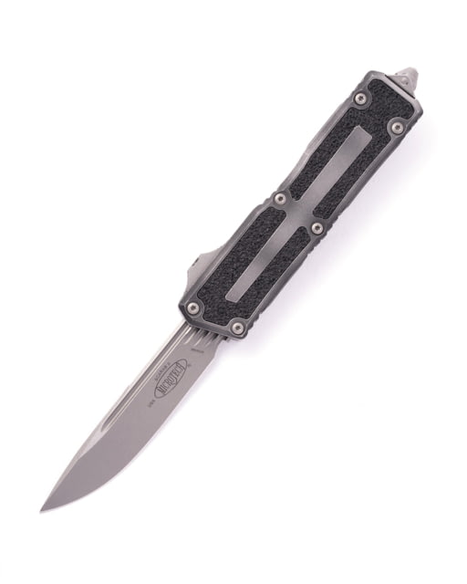 Microtech Scarab II Gen III S/E Apocalyptic Standard 3.95in Automatic Folding Knife Double-Action OTF Weathered Metal - Microtech