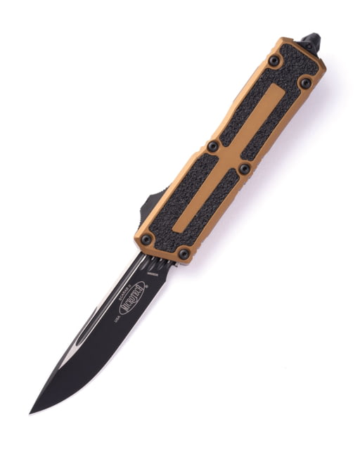 Microtech Scarab II Gen III S/E Black Standard 3.95in Automatic Folding Knife Double-Action OTF Tan/Black - Microtech Knives