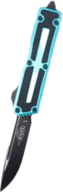 Microtech Scarab II Gen III S/E Black Standard 3.95in Folding Knife Turquoise - Microtech
