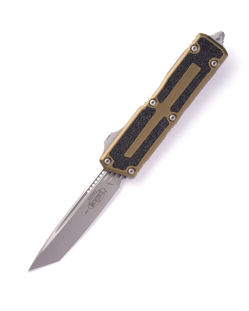 Microtech Scarab II Gen III T/E Apocalyptic 3.95in Automatic Folding Knife Double-Action OTF OD Green