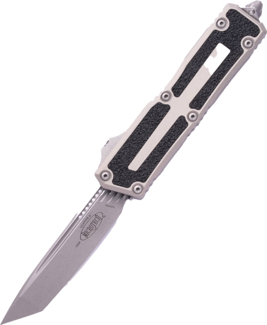 Microtech Scarab II Gen III T/E Apocalyptic Standard 3.95in Folding Knife Natural Clear - Microtech