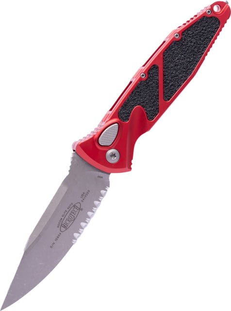 Microtech Socom El S/E-A Apoc P/S 4.05in Folding Knife Red - Microtech