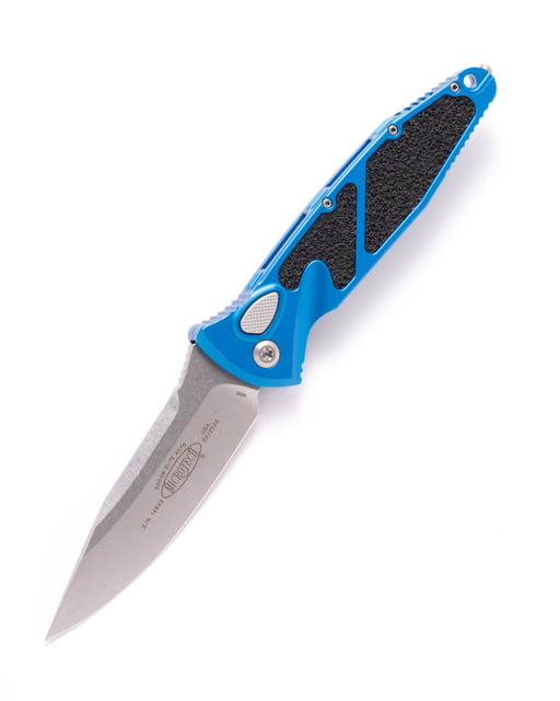 Microtech Socom Elite S/E-A Stonewash Standard 4.05in Automatic Folding Knife Automatic Folder Blue - Microtech