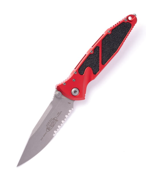 Microtech Socom Elite S/E Apocalyptic Part Serrate 4in Folding Knife Manual Folder Red - Microtech