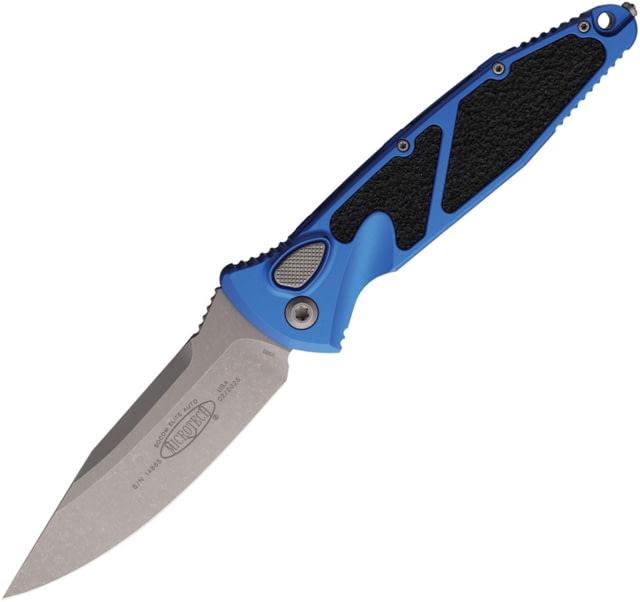 Microtech Socom Elite S/E Auto Apocalyptic Standard 4.05in Automatic Folding Knife Automatic Folder Blue - Microtech