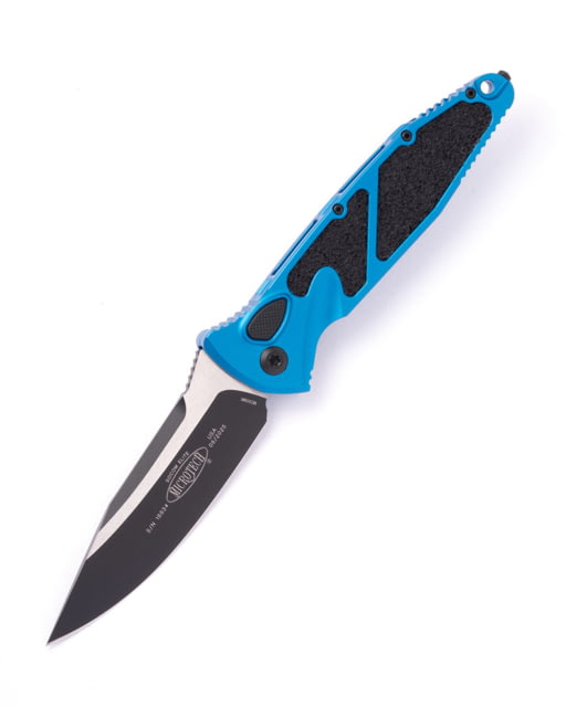 Microtech Socom Elite S/E Auto Black Standard 4.05in Automatic Folding Knife Automatic Folder Blue - Microtech