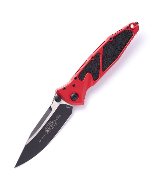 Microtech Socom Elite S/E-M Standard 4in Folding Knife Manual Folder Red/Black - Microtech