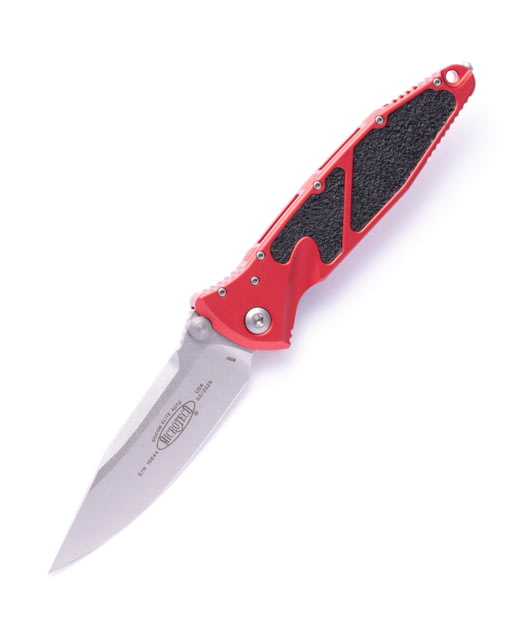 Microtech Socom Elite S/E Stonewashed Standard 4in Folding Knife Manual Folder Red - Microtech