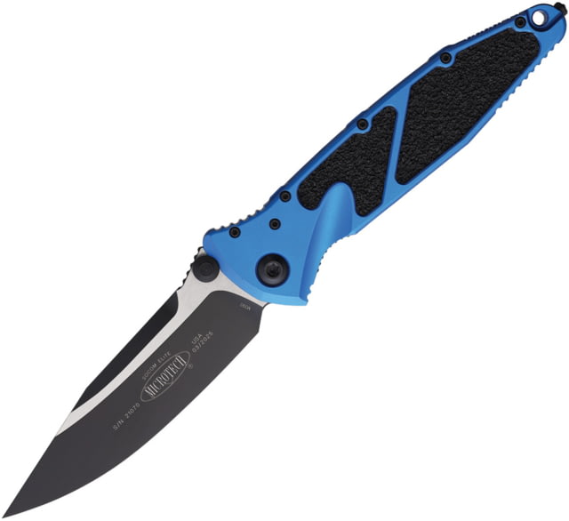 Microtech Socom Elite SE Linerlock Blue MCT - Microtech