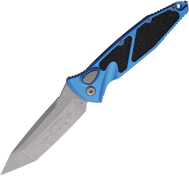 Microtech Socom Elite T/E-Auto Apocalyptic Standard 4.05in Automatic Folding Knife Automatic Folder Blue - Microtech