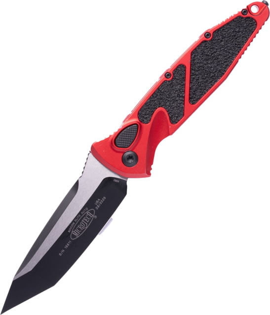 Microtech Socom Elite T/E-Auto Black Standard 4in Folding Knife Red - Microtech