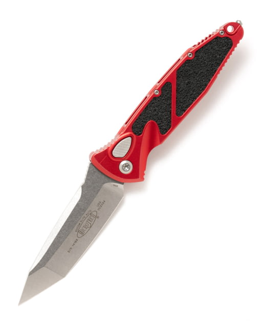 Microtech Socom Elite T/E-Auto Stonewash Standard 4.05in Automatic Folding Knife Automatic Folder Red