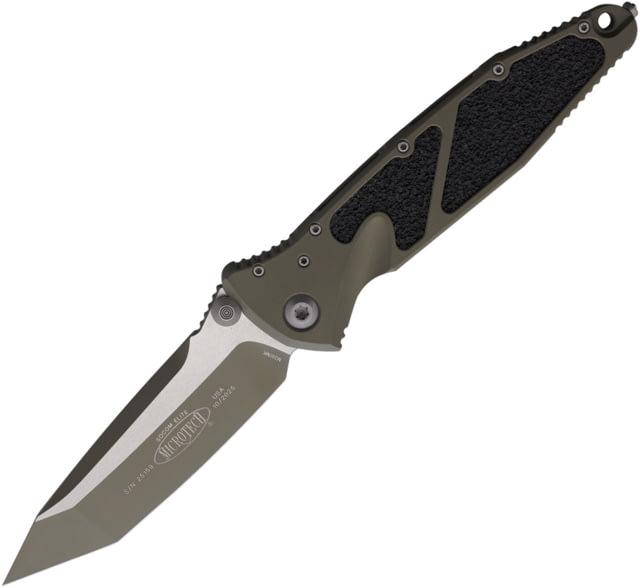Microtech Socom Elite T/E Linerlock Grn MCT - Microtech