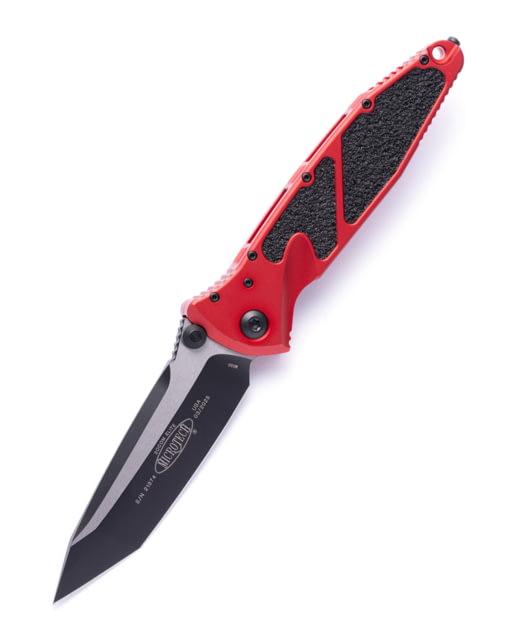Microtech Socom Elite T/E-M Standard 4in Folding Knife Manual Folder Red/Black - Microtech
