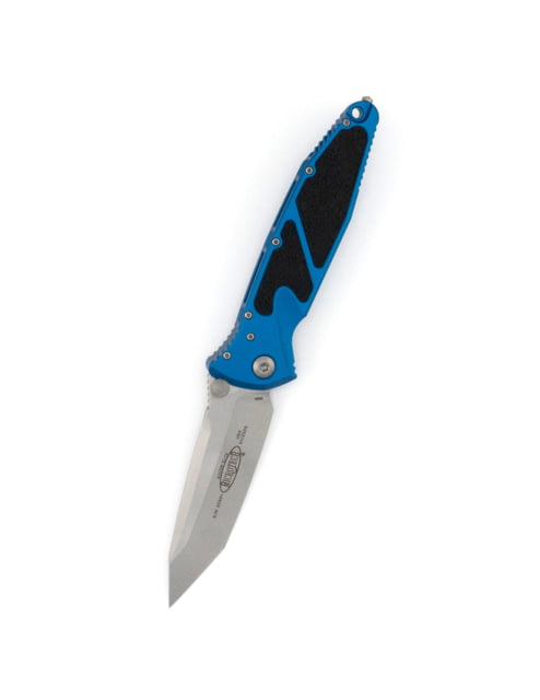 Microtech Socom Elite T/E Stonewash Standard 4in Folding Knife Manual Folder Blue - Microtech