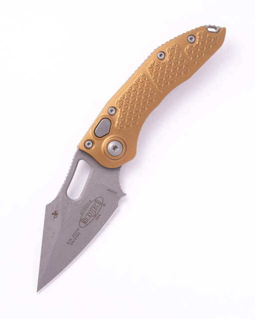 Microtech Stitch S/E Apocalyptic Standard Folding Knife 3.75in Tan - Microtech