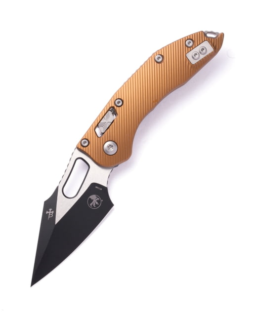 Microtech Stitch TM S/E Fluted Standard 3.71in Folding Knife Manual Folder Tan - Microtech