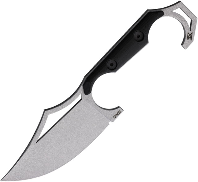 Midgards-Messer Valdis Molon Labe Satin Knife 7.63in Overall 3.75in Satin D2 Tool Steel Blade 3-D Printed TPU Handle Sheath - Midgards-Messer