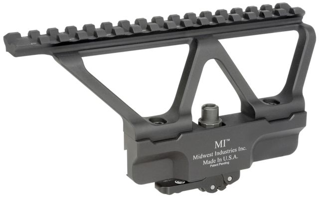 EDEMO Midwest Industries AK 47/74 Generation 2 Picatinny Rail Quick Detach Modular AK Scope Mount Black MWMI-AKSMG2-R EDEMO25 - Midwest Industries