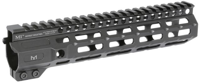 Midwest Industries Midwest Industries AR-15 Free Float 1-Piece Handguard 9.25 inch Combat Rail Black Medium - $167.95 at Optics Planet