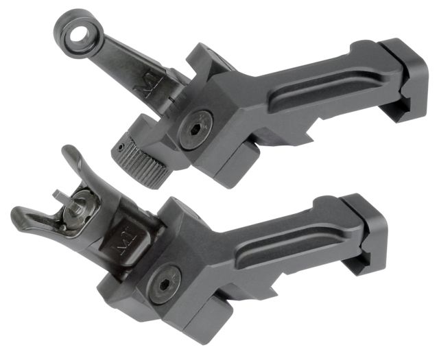 USED Midwest Industries Combat Rifle Offset Deployable Front and Rear Sight Black MI-CRS-OSS - Midwest Industries