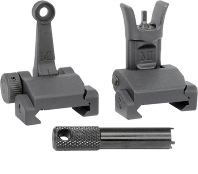 Midwest Industries Midwest Industries Combat Rifle Top Mounted Deployable Front and Rear Sight Black - $167.95 at Optics Planet