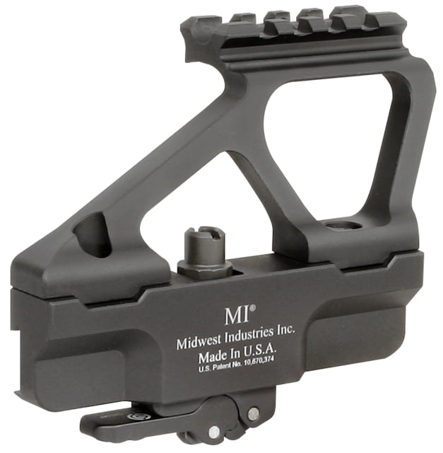 Midwest Industries Gen 2 AK Rear Bias Side Mount Black - Midwest Industries