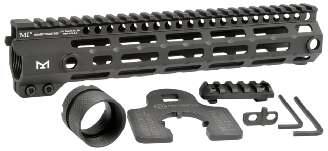 EDEMO Midwest Industries MI-G4M One Piece Free-Float AR Handguard 10.5in Length M-LOK 6061 Aluminum Anodized Black MI-G4M10.5 EDEMO3 - Midwest Industries