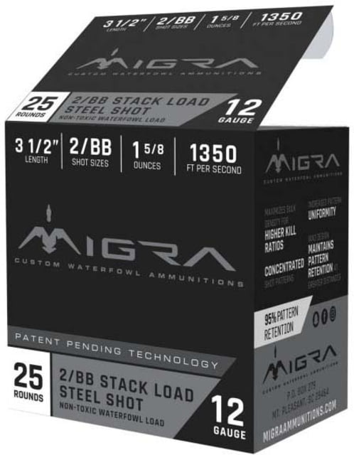 ra Combinational 12 Gauge 1 5/8 Oz 3.5in Centerfire Shotgun 25 Rounds Ammo