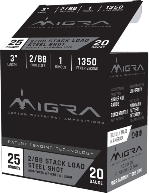 ra Steel Shot Staxd Load 20 Gauge 1 Oz 3in Centerfire Shotgun 25 Rounds Ammo