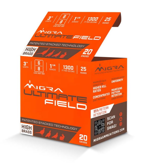 ra Ultimate Field 20 Gauge 1 3/8oz 3in Shotgun 25 Rounds Ammo