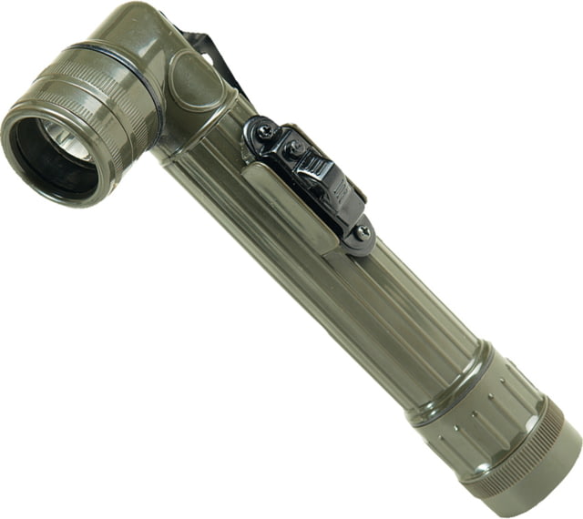 MIL-TEC Medium Anglehead LED Flashlight Olive Drab Medium - Mil-Tec