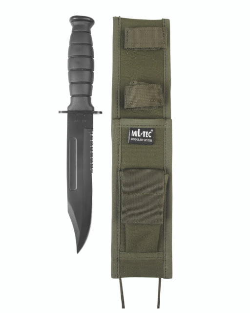 MIL-TEC Army Combat 6.9in Fixed Blade Knife Olive Drab Blade length 6.9 in - Mil-Tec