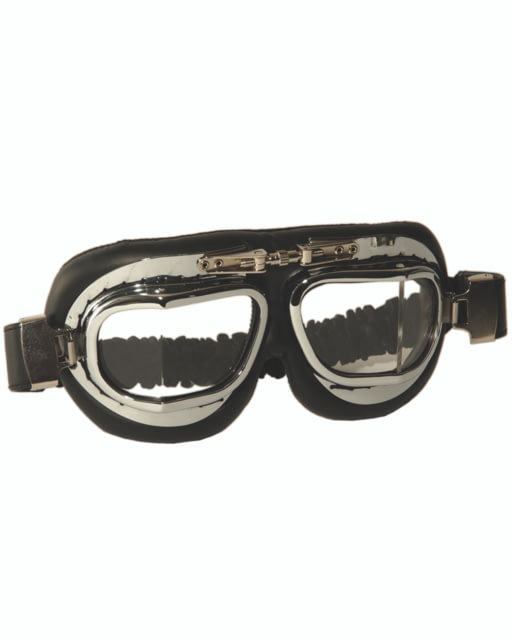 MIL-TEC British Raf Style Aviator Goggles Chrome Adjustable - Mil-Tec