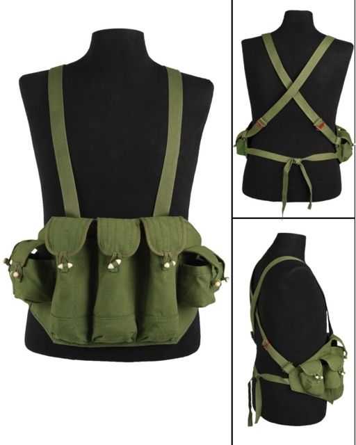 MIL-TEC AK-47 Bandolier Olive Drab Adjustable - Mil-Tec