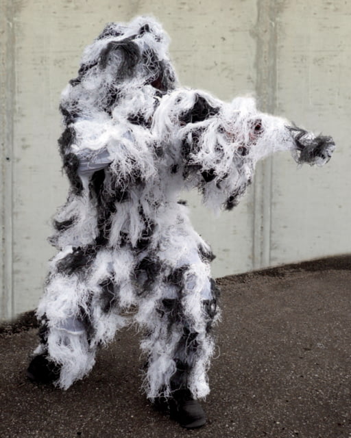 MIL-TEC Fire-Resistant 4-Piece Ghillie Suit Snow Camo Exra Large/2XL - Mil-Tec