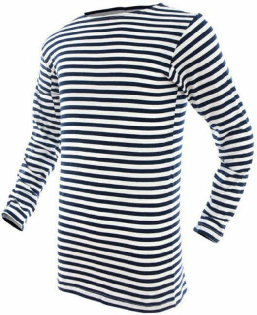 MIL-TEC Striped Summer Sweater - Men's Blue/White Large