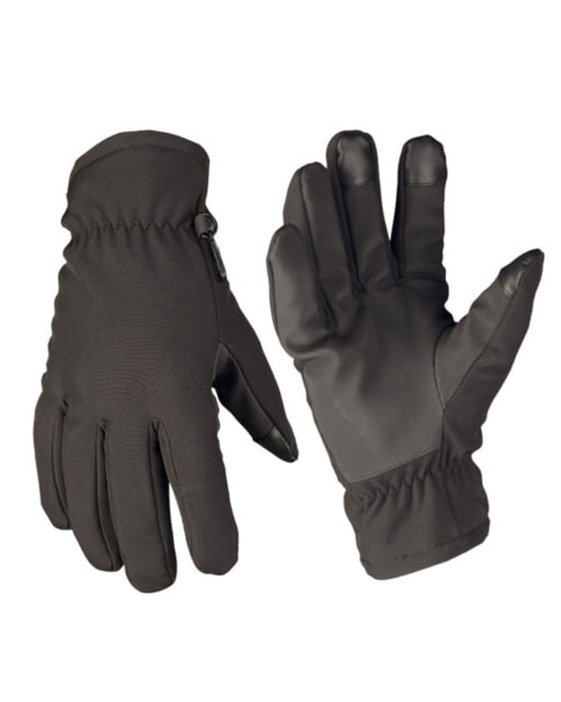 MIL-TEC Thinsulate Softshell Gloves Black Large - Mil-Tec