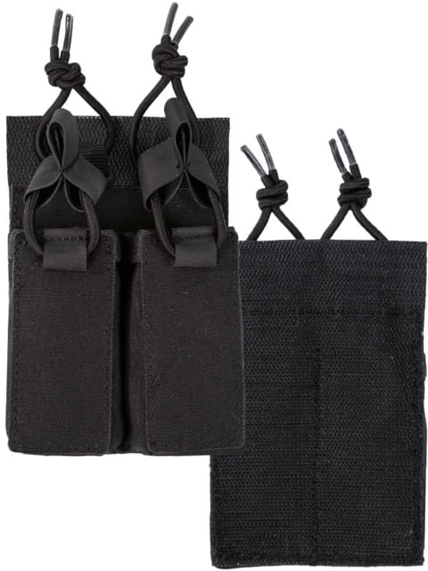 MIL-TEC Double Pistol Mag Pouch W/Hook & Loop Black - Mil-Tec